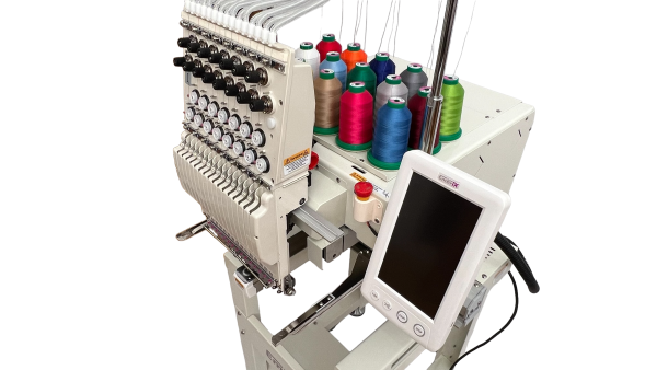 15 needle embroidery machine